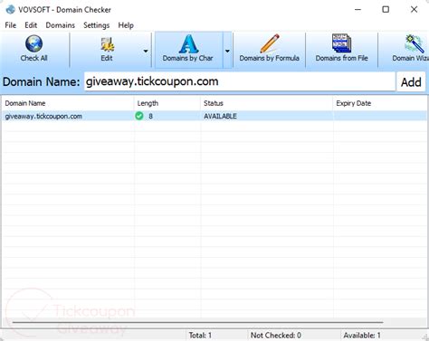 VovSoft Domain Checker 9.5